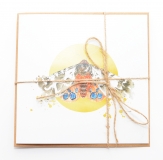 Square Card Arctia caja Explosion